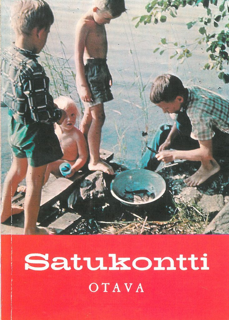 Satukontti, kansikuva 1964. Lapsia rannalla.