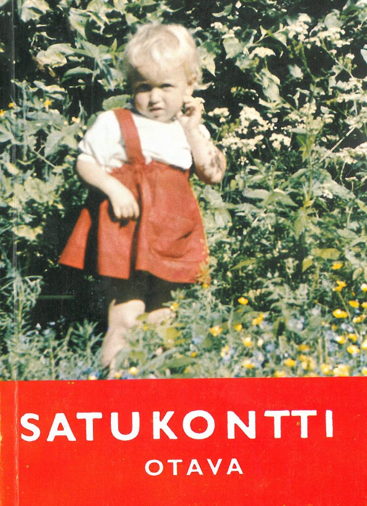 Satukontti, kansikuva 1966. Punamekkoinen tyttö.