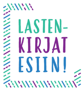 Lastenkirjat esiin! -hankkeen logo.