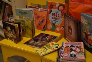 Books in the Kirjakori 2019 exhibition.