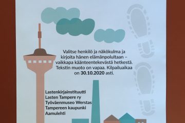 Väinö Linnan jäljillä -kilpailujuliste.