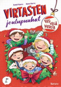 Virtasten joulupuuhat -kirjan kansi.