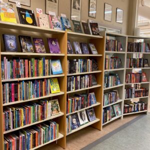 Children's books in Kirjakori exhibition.