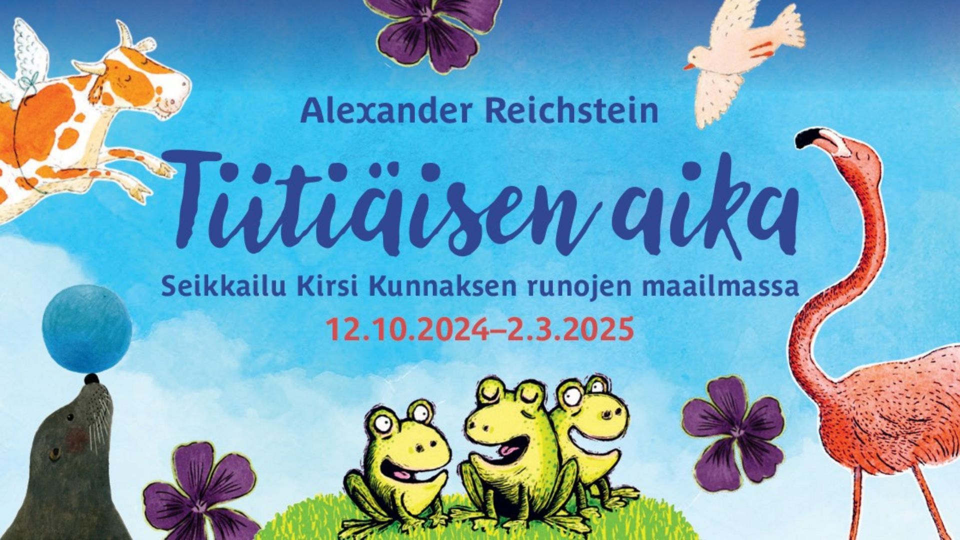 Tiitiäisen aika -näyttelyn mainoskuva.