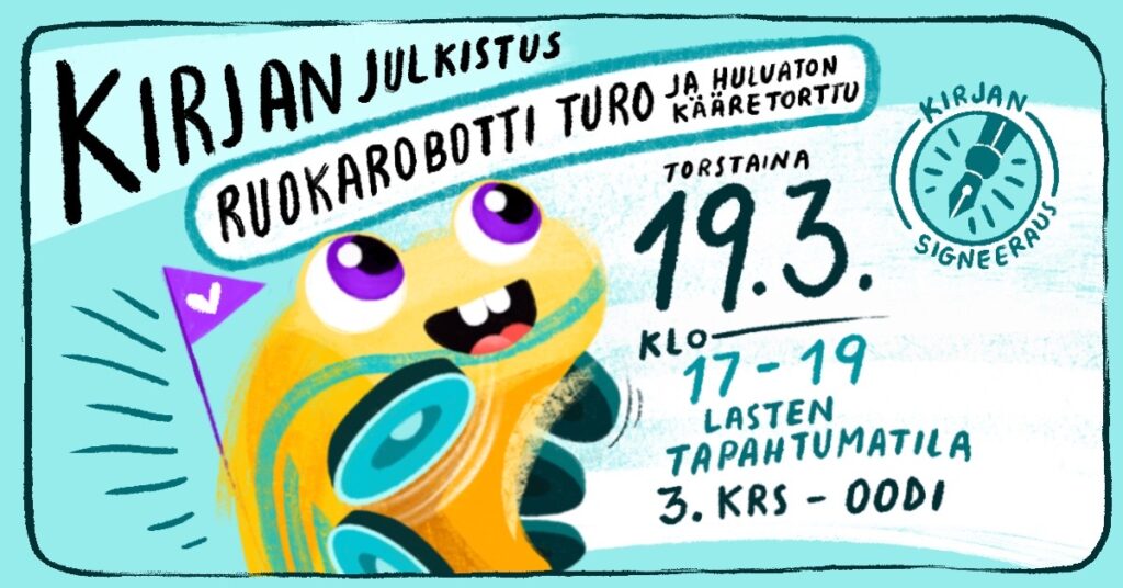 Kutsu kirjan julkistamiseen.